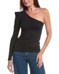 Susana Monaco - Pleated One-Shoulder Top - Lyst