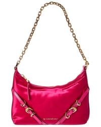 Givenchy - Voyou Party Satin & Leather Shoulder Bag - Lyst