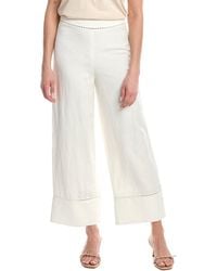 Jonathan Simkhai - Colley Cropped Straight Leg Linen-Blend Pant - Lyst