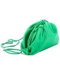 Bottega Veneta - Green Sheep Leather The Pouch Mini (authentic Pre-loved) - Lyst