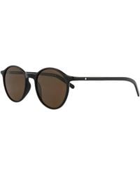 Montblanc - Mb0324S 50Mm Sunglasses - Lyst