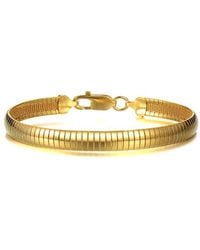 Genevive Jewelry - 14k Plated Cz Classic Bracelet - Lyst