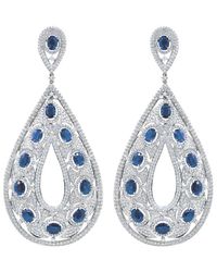 Diana M. Jewels - Fine Jewelry 18k 39.80 Ct. Tw. Diamond & Tanzanite Earrings - Lyst