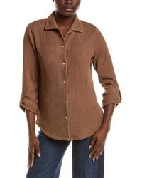Anne Klein - Crinkle Shirt - Lyst