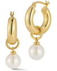 Glaze Jewelry - 18K Plated Dangle Earrings - Lyst