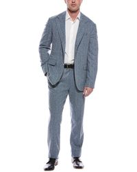 Brunello Cucinelli - 2pc Silk, Wool & Cashmere-blend Suit With Pleated Pant - Lyst