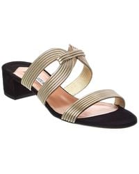 Aquazzura - Escenia 35 Leather & Suede Sandal - Lyst