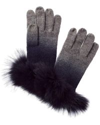 Sofiacashmere - Dip-dye Cashmere Gloves - Lyst