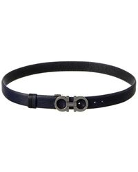 Ferragamo - Salvatore Gancini Reversible & Adjustable Leather Belt - Lyst