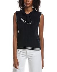 Nanette Lepore - Tie Front Sweater Vest - Lyst