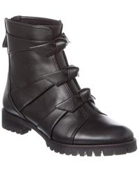 Alexandre Birman - Knotted Leather Combat Booties - Lyst