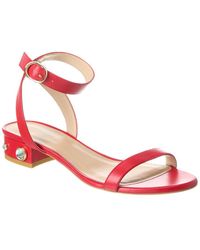 Stuart Weitzman - Dancer Allshine 25 Leather Sandal - Lyst