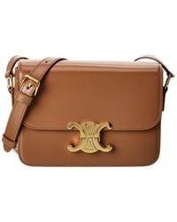 Celine - Teen Triomphe Leather Shoulder Bag - Lyst