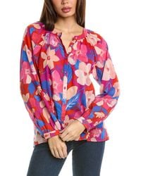 Johnny Was - Giverney Gardens Raglan Poet Blouse - Lyst