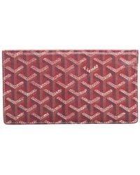 goyard red wallet