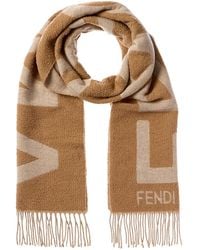 Fendi - Logo Jacquard Wool & Alpaca-Blend Scarf - Lyst