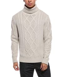 N.Peal Cashmere - Portobello Cable 100% Cashmere Roll Neck Sweater - Lyst