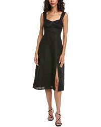 O.P.T - O.P.T Sleeveless Linen Midi Dress - Lyst