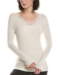 Hanro - Woolen Lace Wool & Silk-Blend Top - Lyst