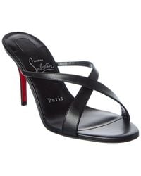 Christian Louboutin - Mulazee Cross 80 Leather Sandal - Lyst