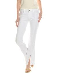 7 For All Mankind - Kimmie Clean White Crop Jean - Lyst