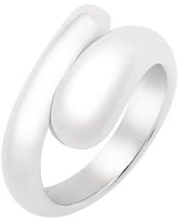 Italian Silver - Chunky Bypass Ring - Lyst