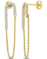 Rina Limor - 14k 0.20 Ct. Tw. Diamond Dangle Earrings - Lyst