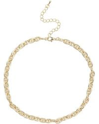 Eye Candy LA - Luxe Collection 24k Plated Cz Paperclip Link Necklace - Lyst
