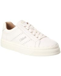 Chloé - Lauren Leather Sneaker - Lyst