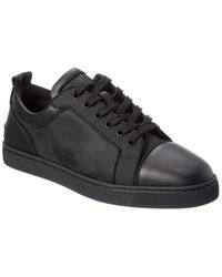 Christian Louboutin - Louis Junior Orlato Canvas & Leather Sneaker - Lyst