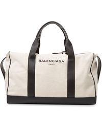 Balenciaga Removable Strap Travel Bag - White
