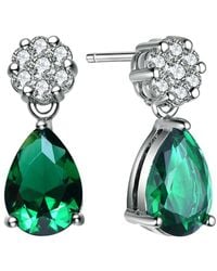 Rachel Glauber - Silver Cz Earrings - Lyst