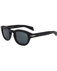David Beckham - Round Smoke Plastic Sunglasses - Lyst