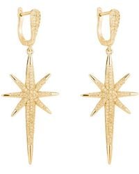 Eye Candy LA - Cz North Star Drop Earrings - Lyst