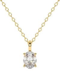 Lab Grown Diamonds - 14k 0.75 Ct. Tw. Lab-grown Diamond Necklace - Lyst