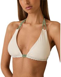 Reiss - Rue Print Bikini Top - Lyst