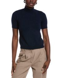 Minnie Rose - Mock Cashmere Sweater - Lyst
