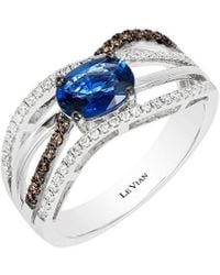 Le Vian - Le Vian 14k 0.98 Ct. Tw. Diamond & Sapphire Ring - Lyst