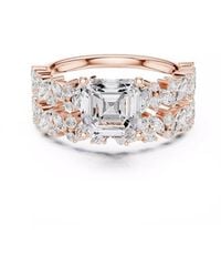 Lab Grown Diamonds - 14K Rose 3.85 Ct. Tw. Lab-Grown Diamond Ring - Lyst