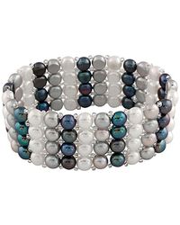 Splendid - Silver 6-7mm Pearl Bracelet - Lyst