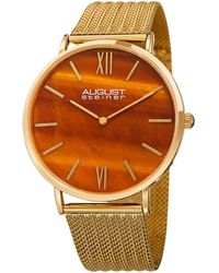 August Steiner Stainless Steel Watch - Orange