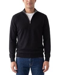 RAFFI - English Rib Wool-Blend 1/4-Zip Sweater - Lyst