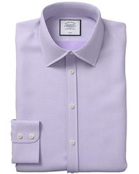 Charles Tyrwhitt - Non-iron Micro Diamond Slim Fit Shirt - Lyst