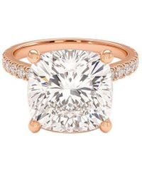 Lab Grown Diamonds - 14K Rose 7.50 Ct. Tw. Lab-Grown Diamond Ring - Lyst