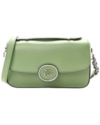 Gucci - Green Calfskin Leather Petite GG Mini Shoulder Bag (authentic Pre-loved) - Lyst