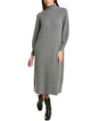 Lafayette 148 New York - Ribbed Raglan Wool & Cashmere-blend Sweaterdress - Lyst