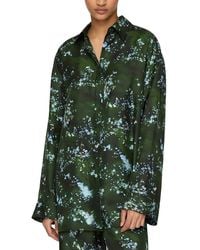 Lafayette 148 New York - Boyfriend Oversized Silk Shirt - Lyst