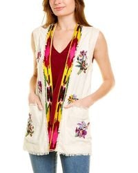 Etro - Embroidered Silk Vest - Lyst