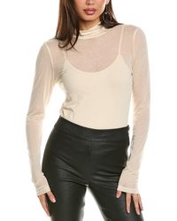 Helmut Lang - Two Way Turtleneck Top - Lyst