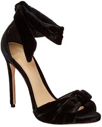 Alexandre Birman Jessica 105 Velvet Sandal - Black